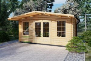 Garden Office Trondheim 44mm, 5×3, 15 m²