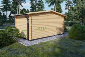 Garden Office Trondheim 44mm, 5×3, 15 m²