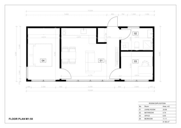 Prefab Modular Home Kiel 47 m²