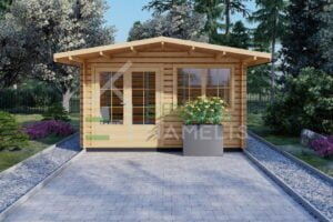 Wooden Tiny House Stavanger 44mm, 4×3, 12 m²