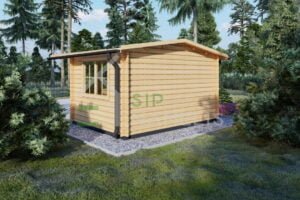 Wooden Tiny House Stavanger 44mm, 4×3, 12 m²