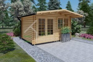 Wooden Tiny House Stavanger 44mm, 4×3, 12 m²