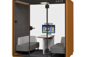 Mobile Office Soundproof Black L Size