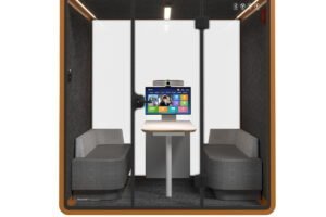 Smart Conference Room Soundproof Grey M Size