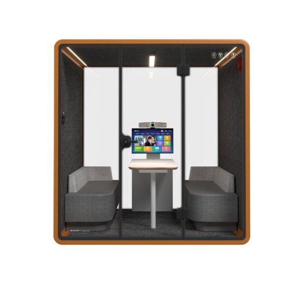 Smart Conference Room Soundproof Grey M Size
