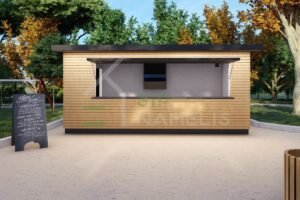 Insulated Sales Kiosk, 6.5×3.5, 18 m²