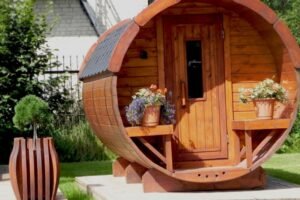 Barrel Sauna, 2x2.4 m