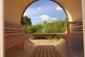 Barrel Sauna, 2x6 m