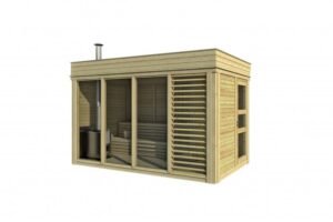 Finnish Sauna William + Changing Room, 2x4, 8 m²