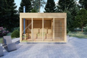 Finnish Sauna William + Changing Room, 2x4, 8 m²