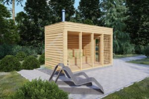 Finnish Sauna William + Changing Room, 2x4, 8 m²