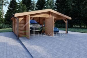 Garage +  Carport 44mm Perdikkas 37m²