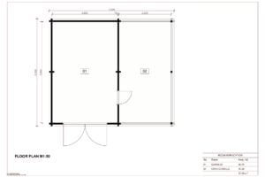 Garage + Carport 44mm Perdikkas II 37m²
