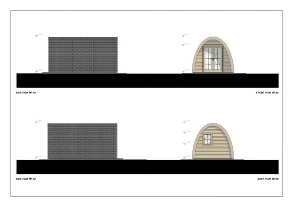 Glamping Pod Eagle 44mm 3x5, 15 m²