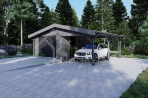 Insulated Garage + Carport Joseph 36m²