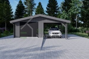 Insulated Garage + Carport Joseph 36m²