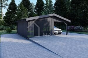 Insulated Garage + Carport Joseph 36m²