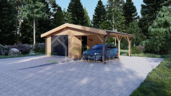 Insulated Garage + Carport Victoria 36m²