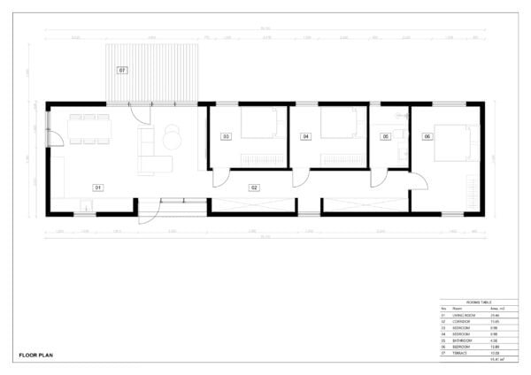 Insulated Summer House Jonathan 81m²