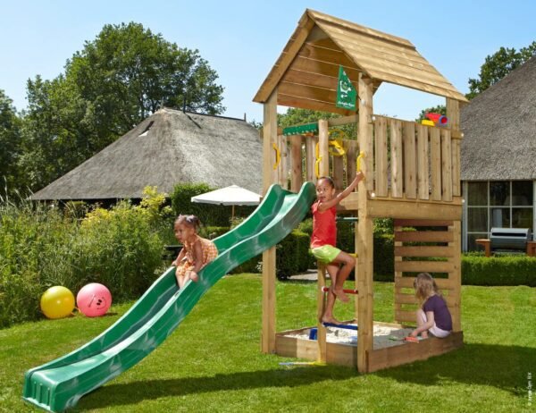 Jungle Gym Cabin - Children's Playground with Slide