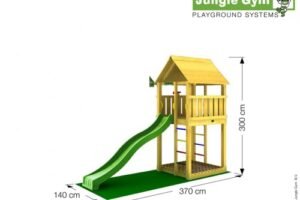 Jungle Gym Cabin - Children's Playground with Slide