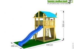 Jungle Gym Fort - Children's Playhouse with Slide