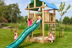 Jungle Gym Fort - Children's Playhouse with Slide