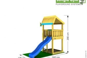 Jungle Gym Home - Children's Playhouse with Slide