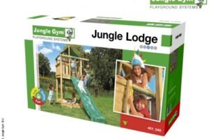 Jungle Gym Lodge - Children's Playground with Slide and Sandpit