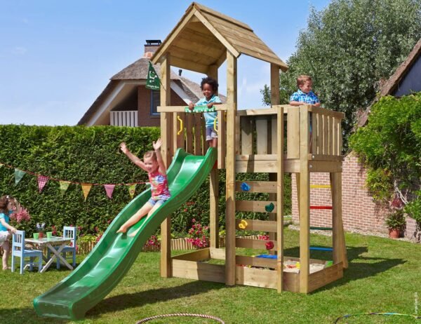 Jungle Gym Mansion - Children's Playhouse with Slide