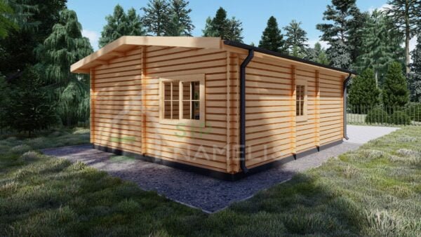 Log Cabin Caesarius 70mm, 7×6, 37m²