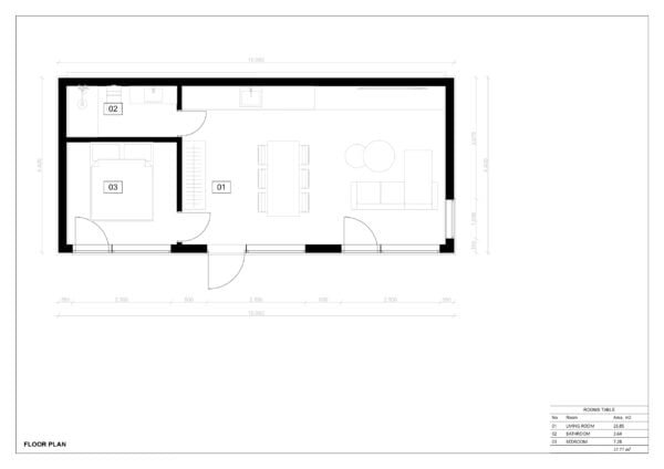 Modern Garden House Luke 38m²