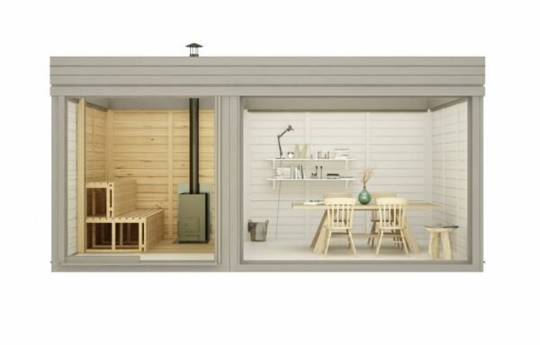 Portable Finnish Sauna William 3 zones, 3 x 5, 15 m²