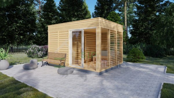 Portable Finnish Sauna William + 3 zones, 3x4, 12 m²