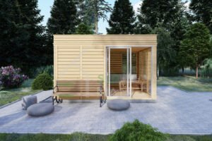 Portable Finnish Sauna William + 3 zones, 3x4, 12 m²