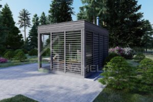 Portable Sauna Elisa Anthracite, 3 zones, 3x4, 12 m²