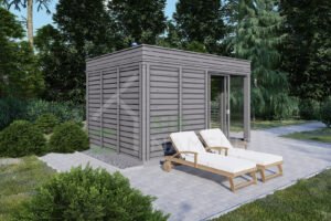 Portable Sauna Elisa Anthracite, 3 zones, 3x4, 12 m²