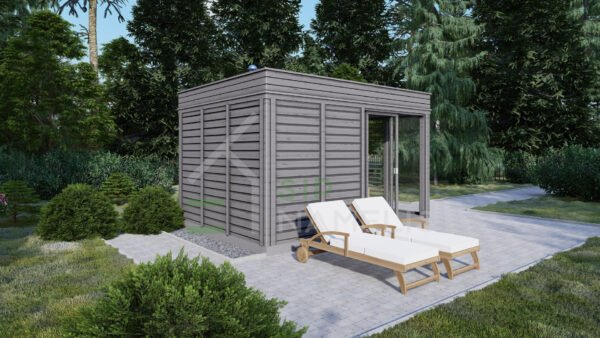 Portable Sauna Elisa Anthracite, 3 zones, 3x4, 12 m²