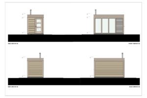 Portable Sauna Elisa Anthracite + Changing Room, 2x4, 8 m²