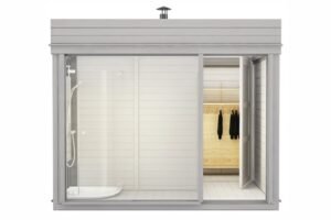 Portable Sauna William 4 zones, 3 x 3, 9 m²