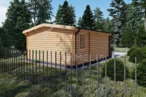 Prefab Summer House Perdiccas 44mm, 8.6×6, 35m²
