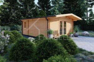 Prefab Summer House Perdiccas 44mm, 8.6×6, 35m²