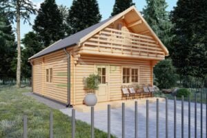 Residential Log Cabin Berenike 60mm, 8×6, 84m²