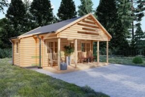 Residential Log Cabin Cleopatra 44mm, 8×6, 47m²