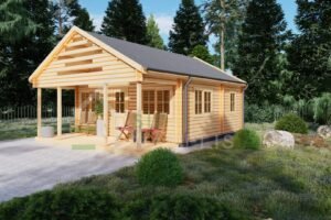 Residential Log Cabin Cleopatra 44mm, 8×6, 47m²