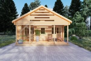 Residential Log Cabin Cleopatra 44mm, 8×6, 47m²