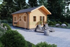 Residential Log Cabin Olympias 44mm, 6×4.5, 34m²