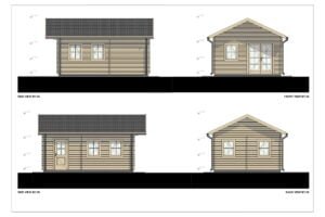 Residential Log Cabin Olympias 44mm, 6×4.5, 34m²