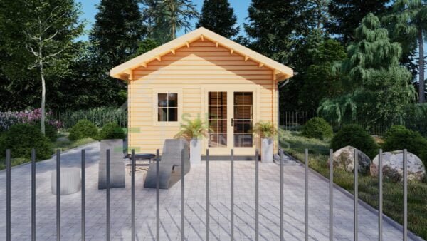 Residential Log Cabin Olympias 44mm, 6×4.5, 34m²