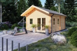 Residential Log Cabin Olympias 44mm, 6×4.5, 34m²